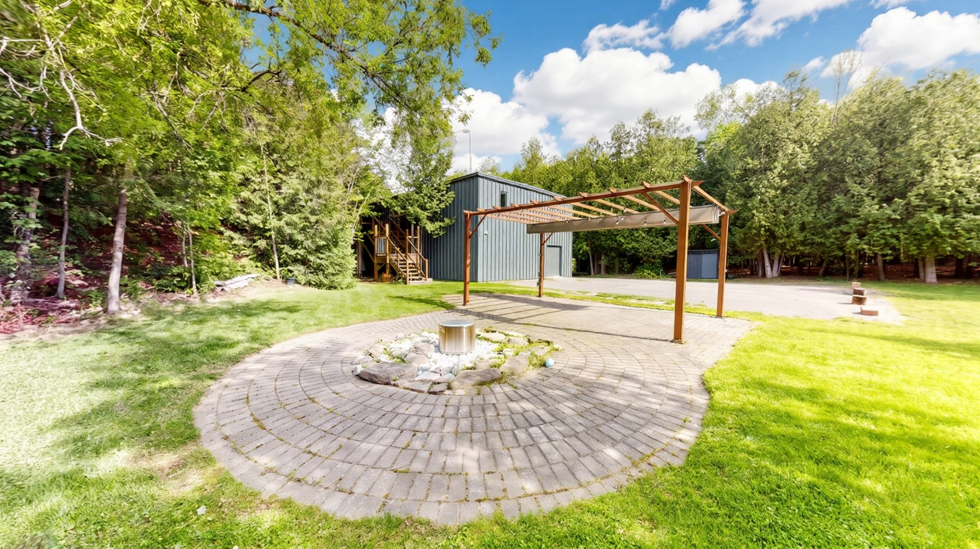 Open grounds and forest at 44 Edgewood Road near Eden Mills